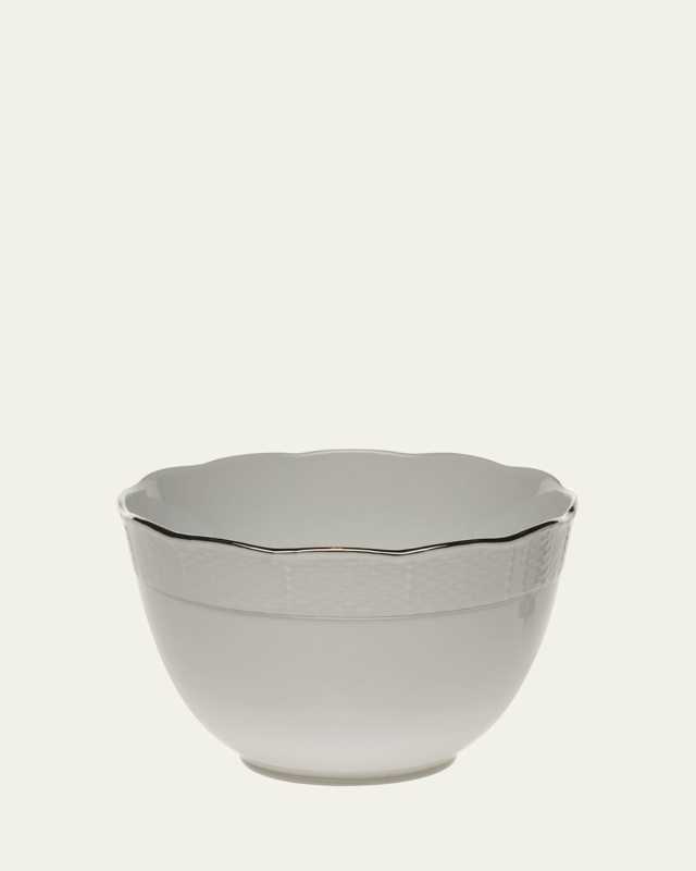 Platinum Edge Round Bowl